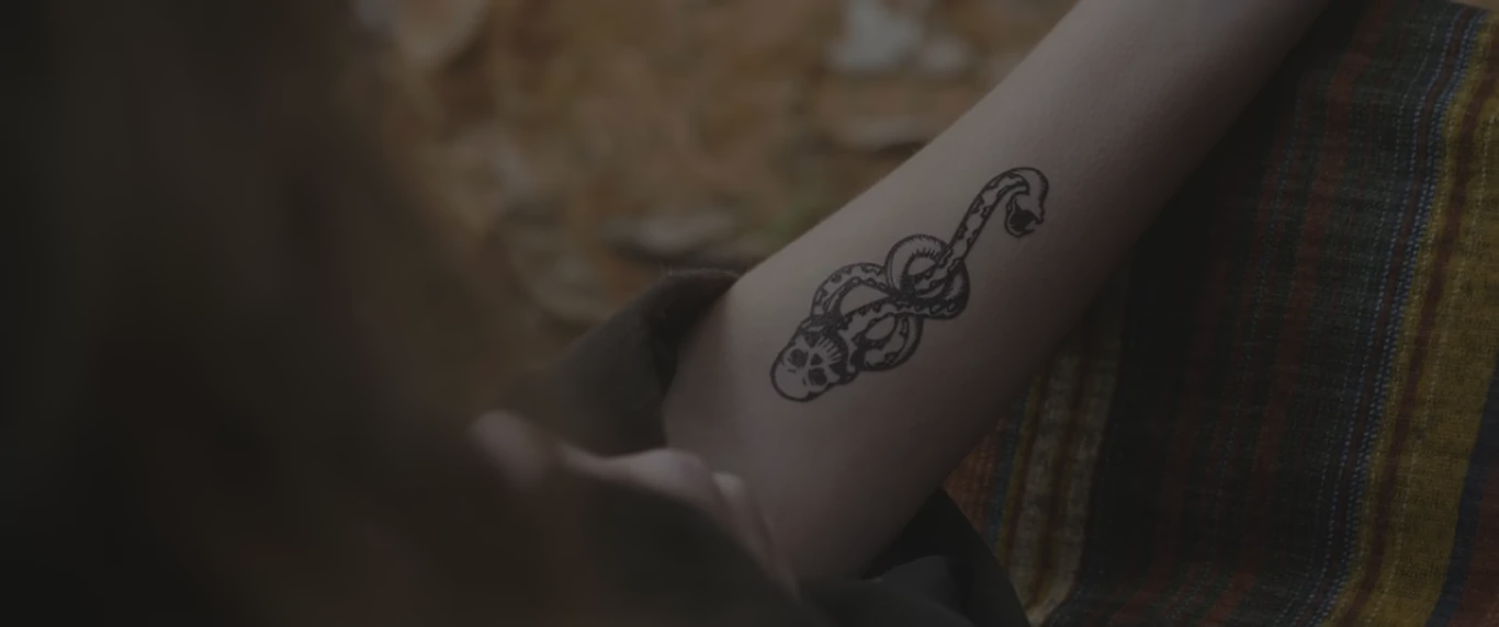 Mudblood, a Harry Potter fanfilm — The Dark Mark on Muriel Warrington's arm